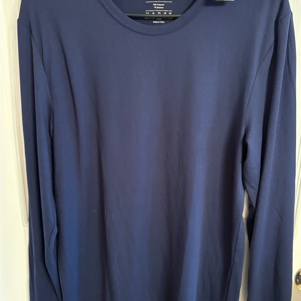 Uniqlo Deep Blue Long Sleeve Tee